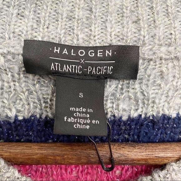 Halogen Atlantic Pacific NWOT Cable Stripe Sweater - Picture 4 of 8